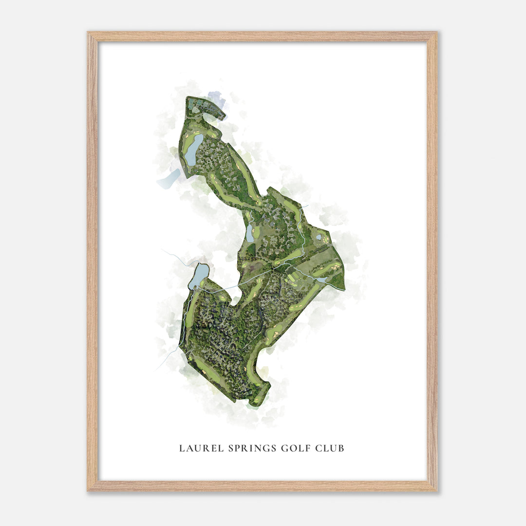 Print of Laurel Springs Golf Club Classic Map