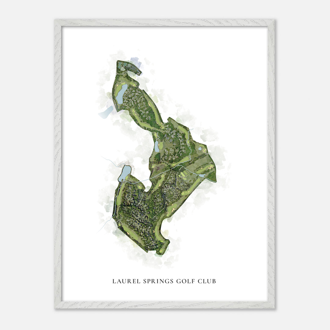 Print of Laurel Springs Golf Club Classic Map