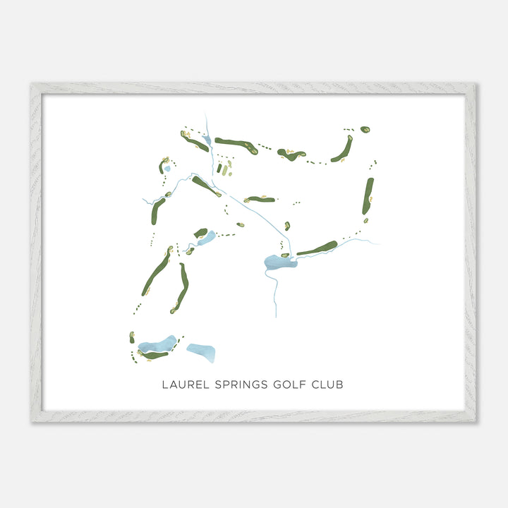 Print of Laurel Springs Golf Club Modern Map