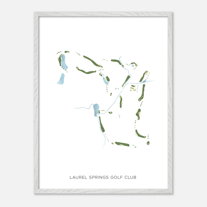 Print of Laurel Springs Golf Club Modern Map