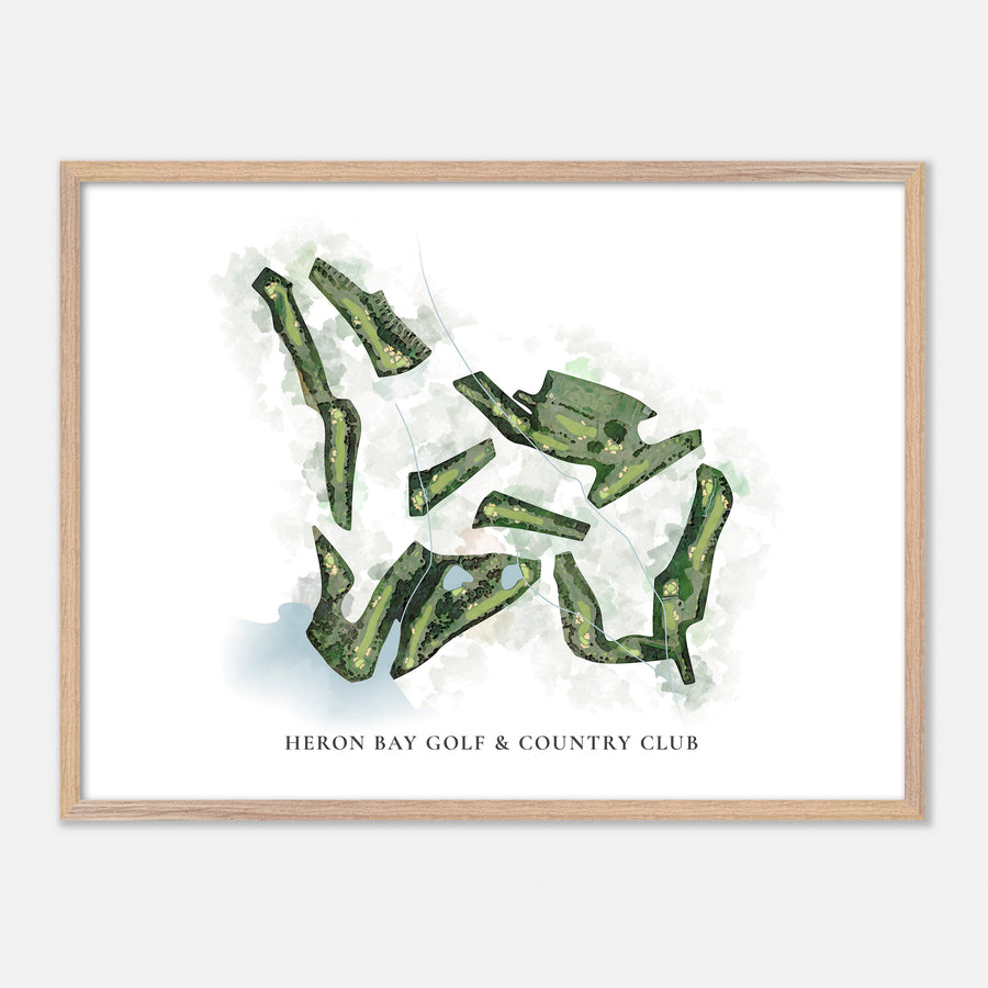 Print of Heron Bay Golf & Country Club Classic Map