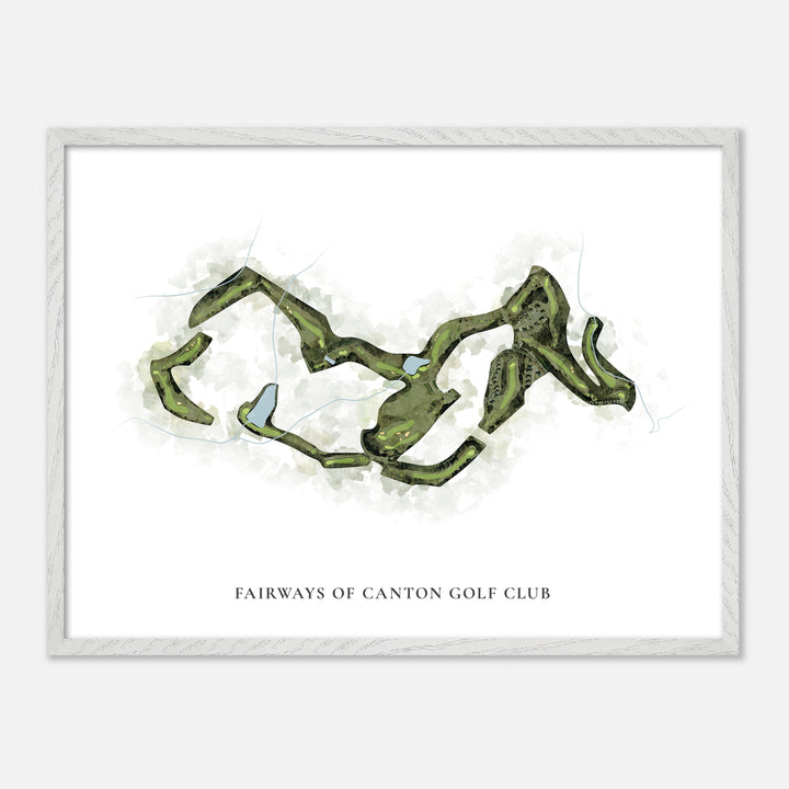 Print of Fairways Of Canton Golf Club Classic Map