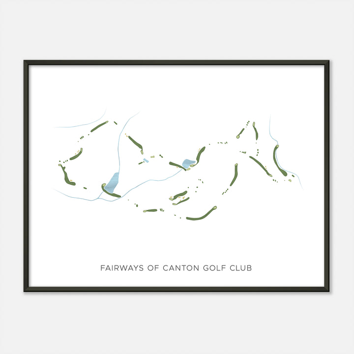 Print of Fairways Of Canton Golf Club Modern Map
