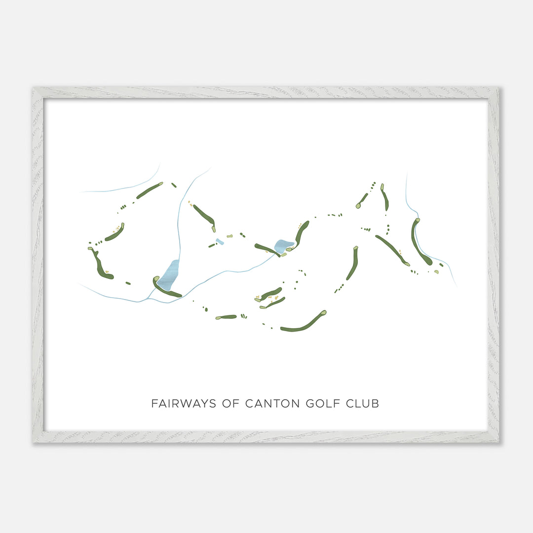 Print of Fairways Of Canton Golf Club Modern Map