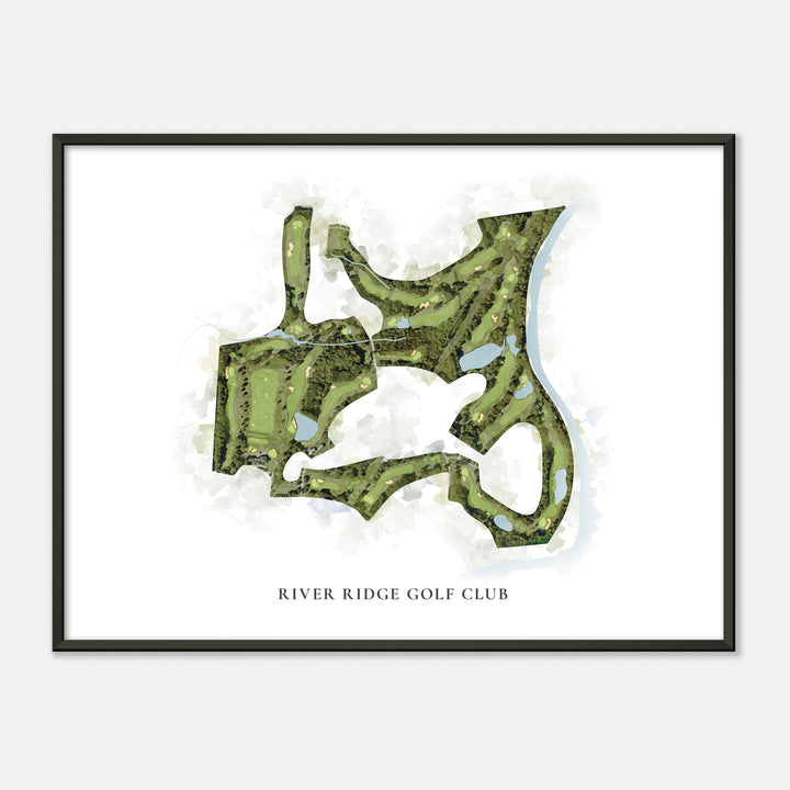 Print of River Ridge Golf Club Classic Map
