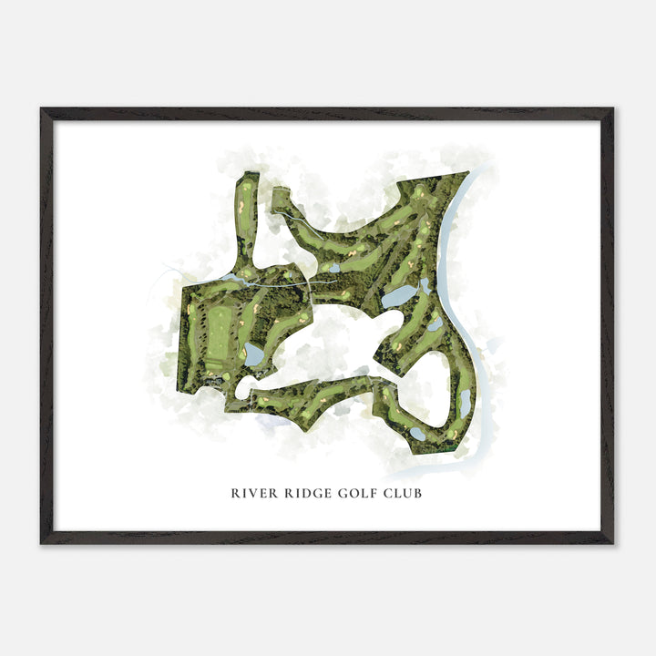 Print of River Ridge Golf Club Classic Map