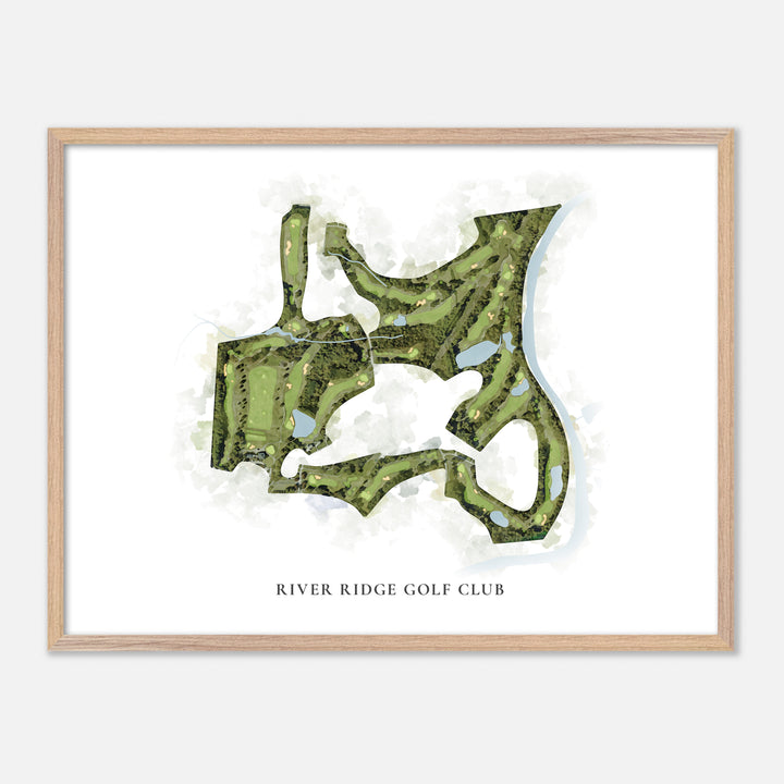 Print of River Ridge Golf Club Classic Map