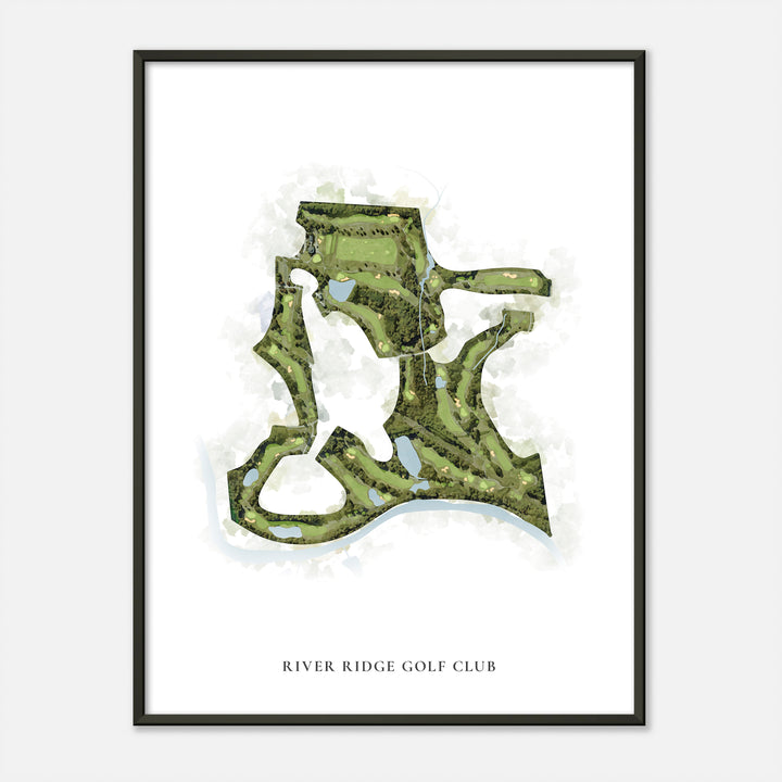 Print of River Ridge Golf Club Classic Map