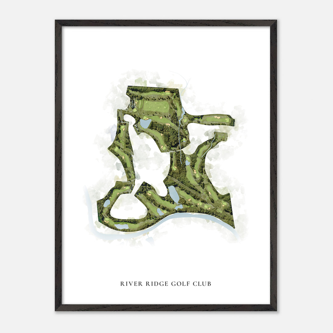 Print of River Ridge Golf Club Classic Map