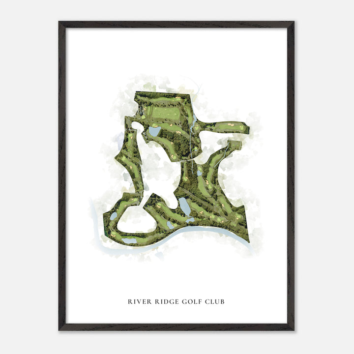 Print of River Ridge Golf Club Classic Map