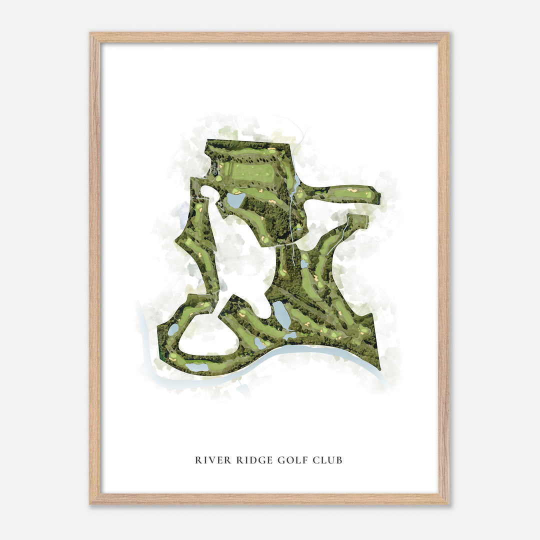 Print of River Ridge Golf Club Classic Map
