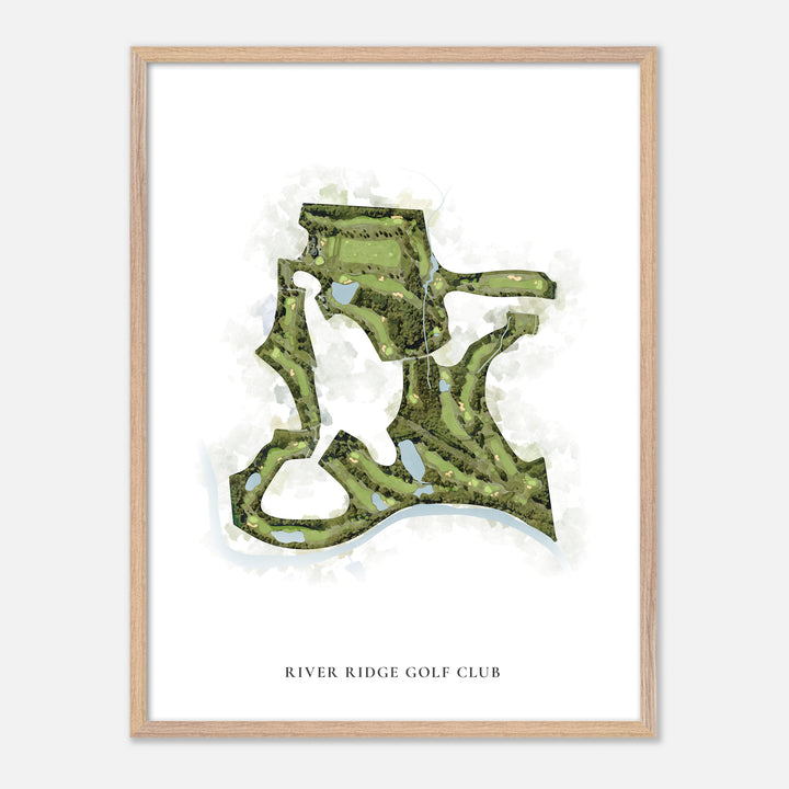 Print of River Ridge Golf Club Classic Map