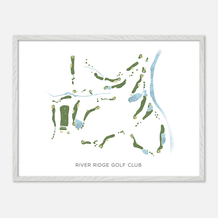 Print of River Ridge Golf Club Modern Map