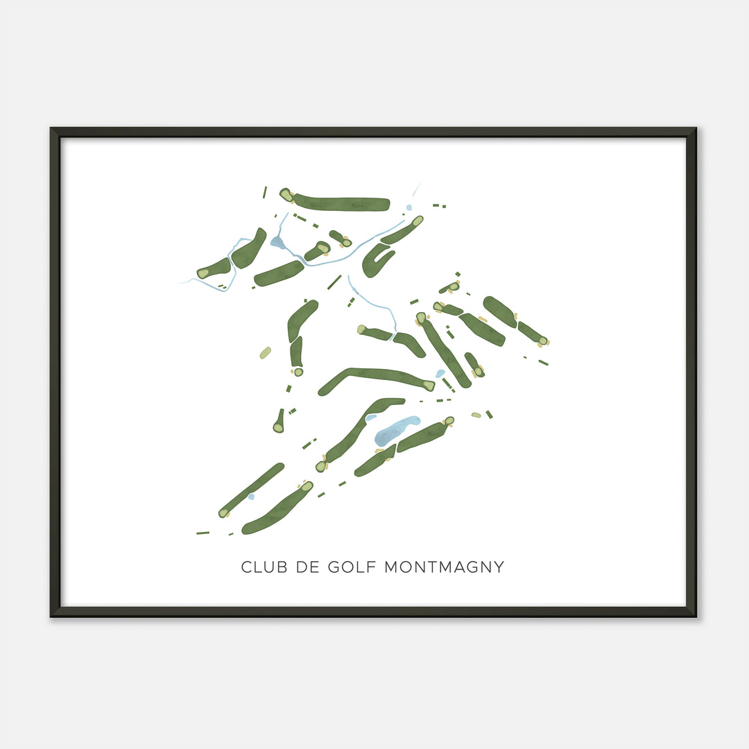 Print of Club De Golf Montmagny Modern Map