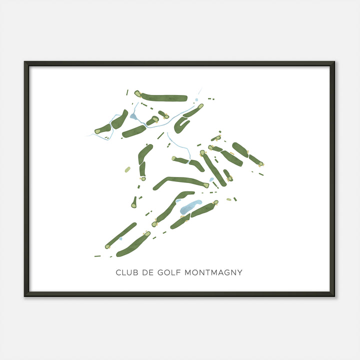 Print of Club De Golf Montmagny Modern Map