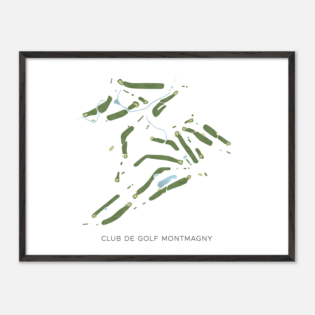 Print of Club De Golf Montmagny Modern Map