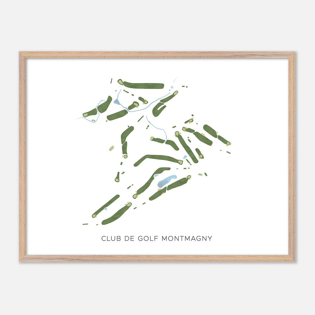 Print of Club De Golf Montmagny Modern Map
