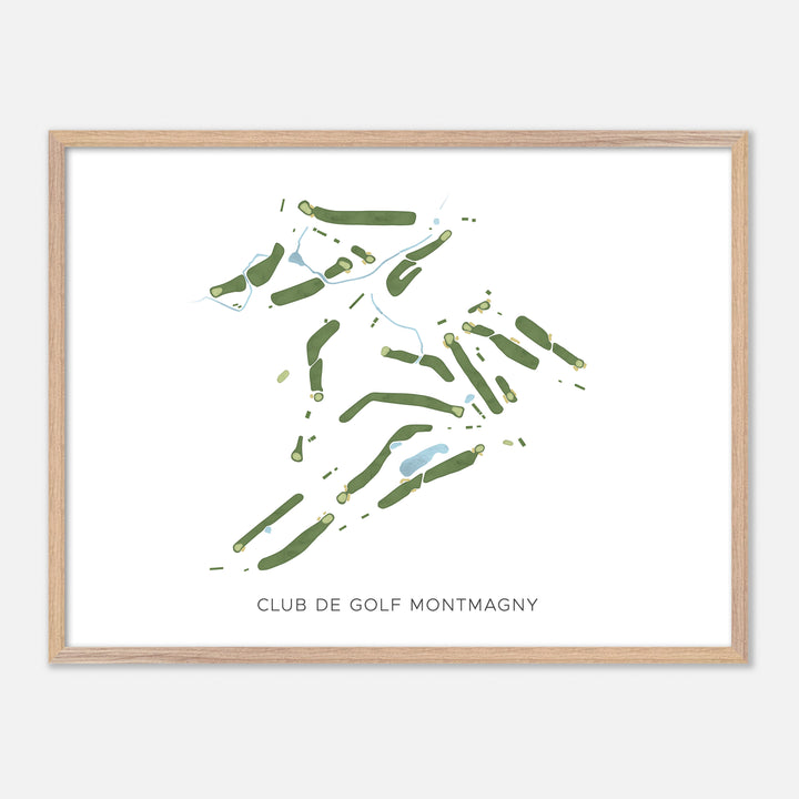 Print of Club De Golf Montmagny Modern Map