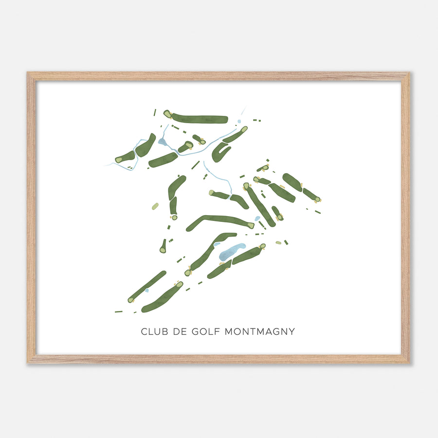 Print of Club De Golf Montmagny Modern Map
