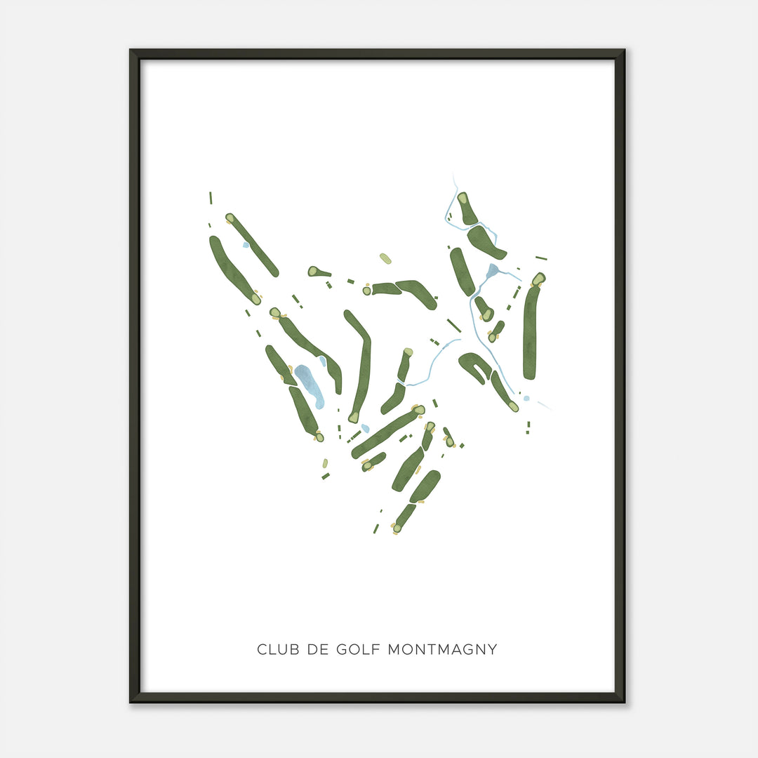 Print of Club De Golf Montmagny Modern Map