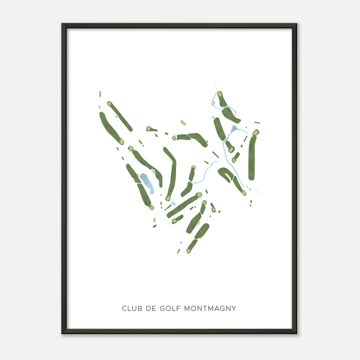 Print of Club De Golf Montmagny Modern Map