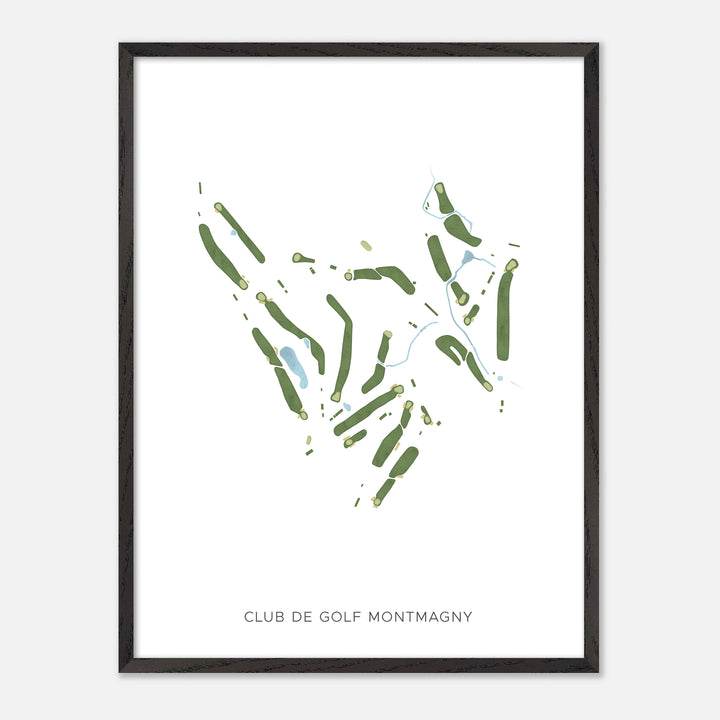 Print of Club De Golf Montmagny Modern Map