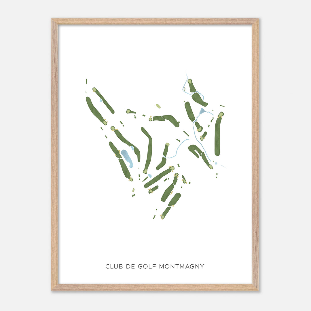 Print of Club De Golf Montmagny Modern Map