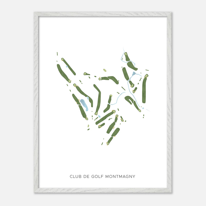 Print of Club De Golf Montmagny Modern Map