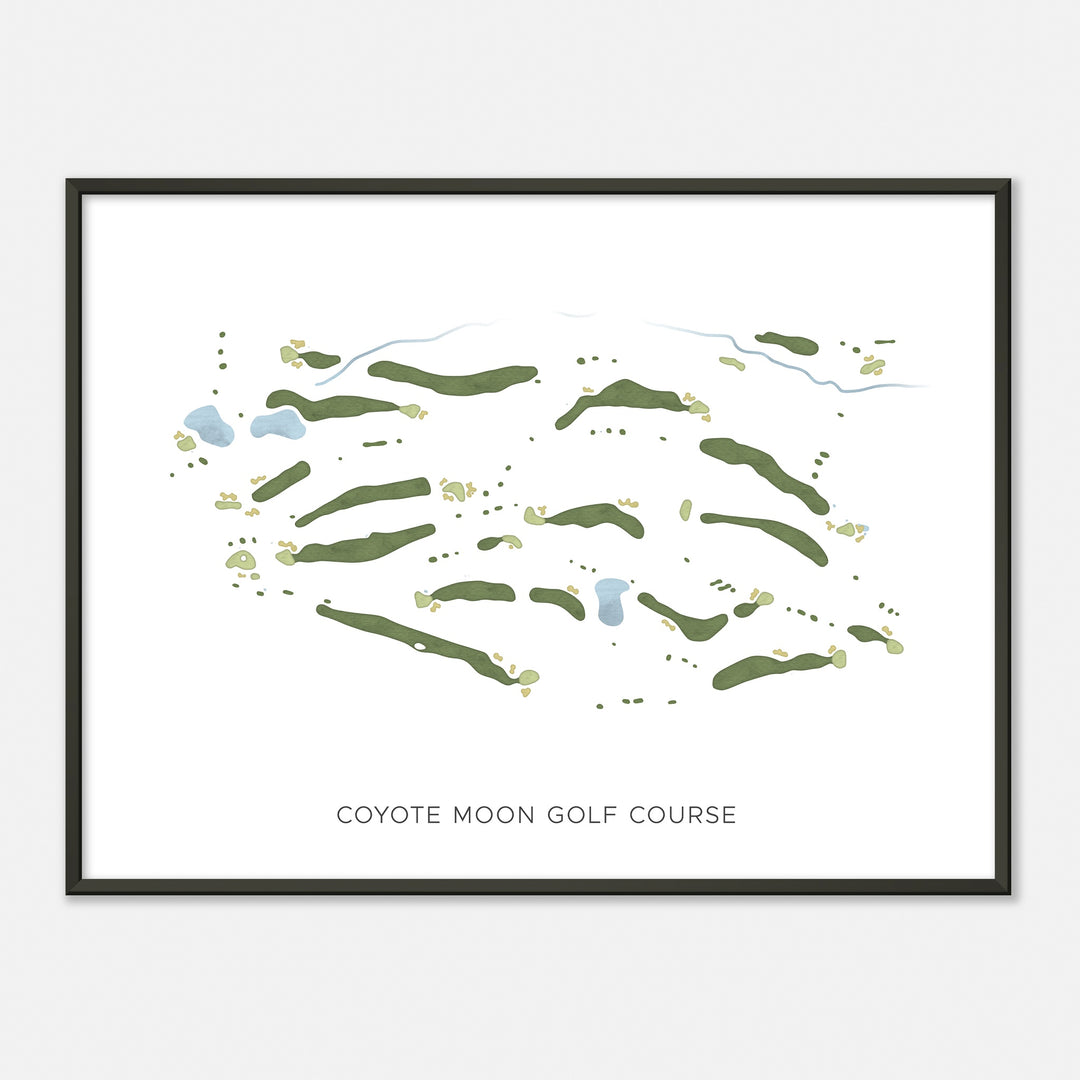 Print of Coyote Moon Golf Course Modern Map