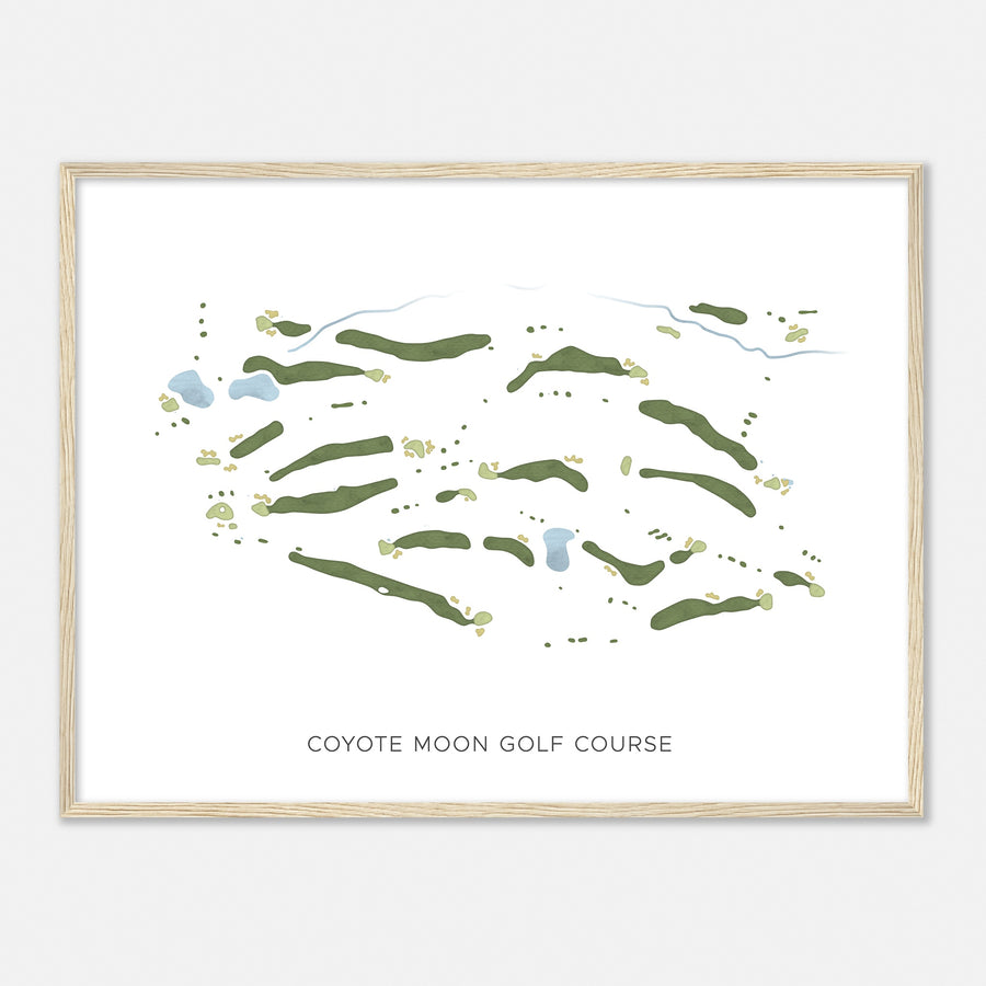 Print of Coyote Moon Golf Course Modern Map