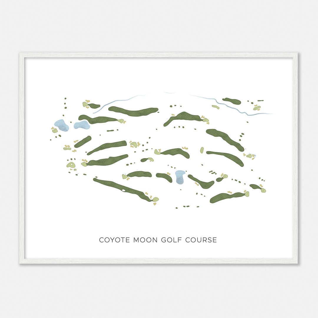 Print of Coyote Moon Golf Course Modern Map