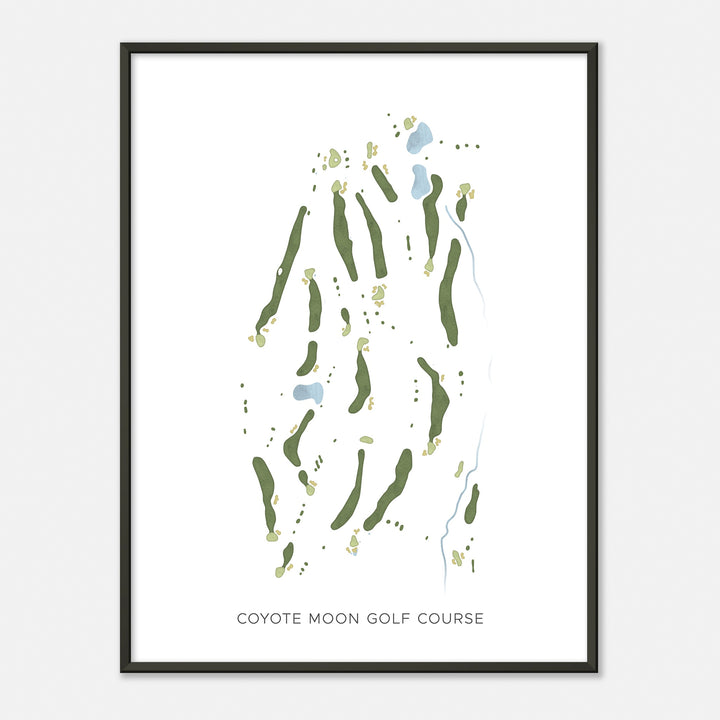 Print of Coyote Moon Golf Course Modern Map