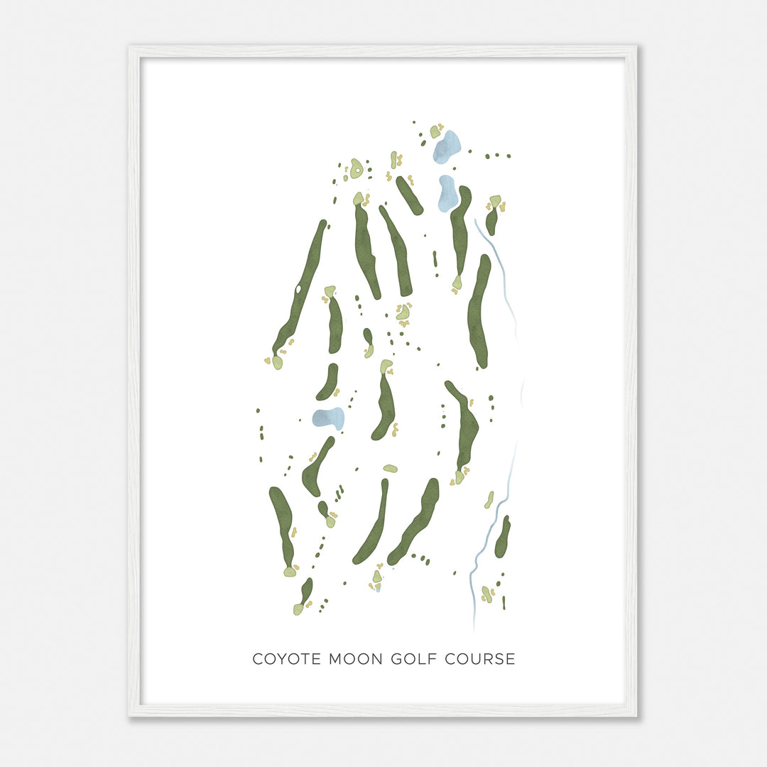 Print of Coyote Moon Golf Course Modern Map