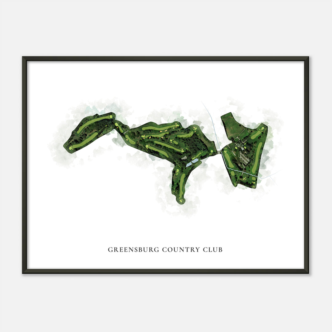 Print of Greensburg Country Club Classic Map