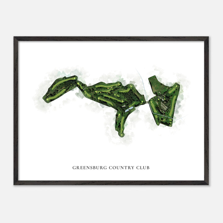 Print of Greensburg Country Club Classic Map