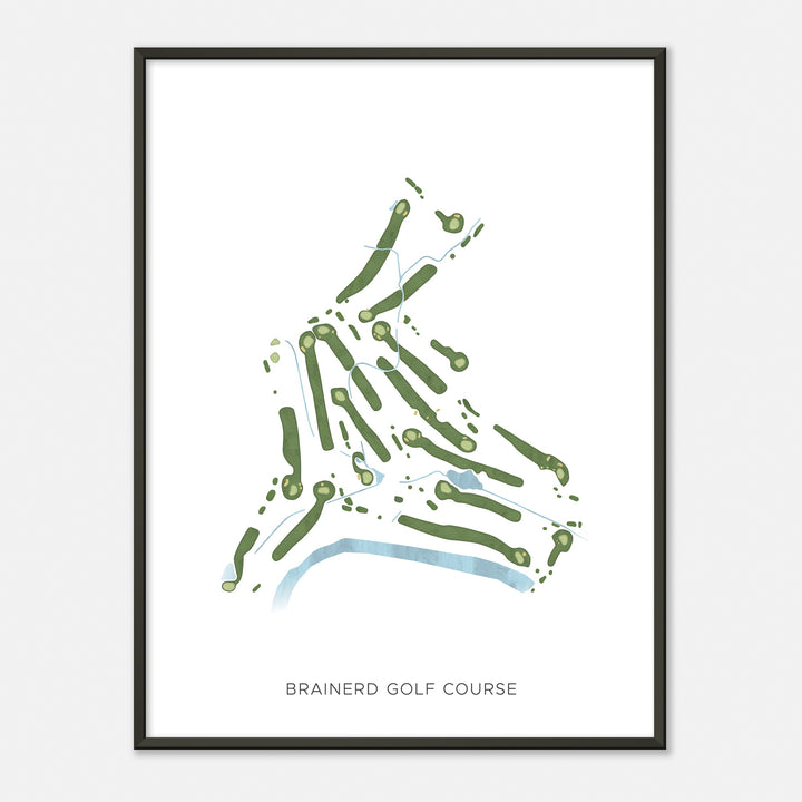 Print of Brainerd Golf Course Modern Map