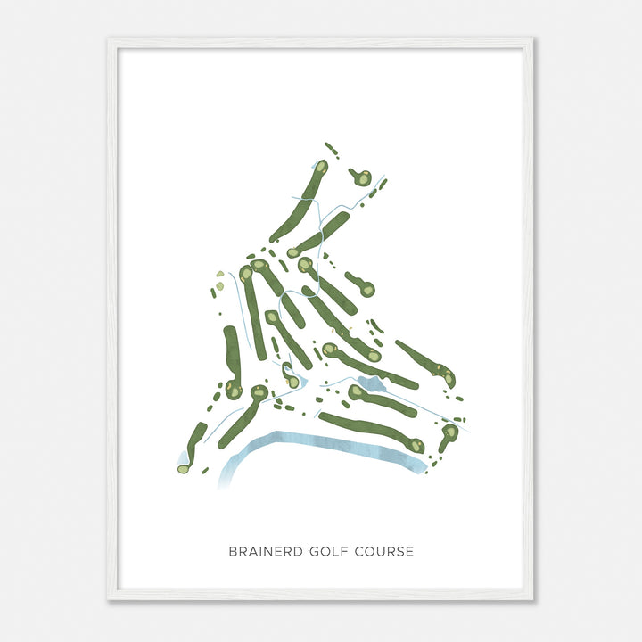Print of Brainerd Golf Course Modern Map