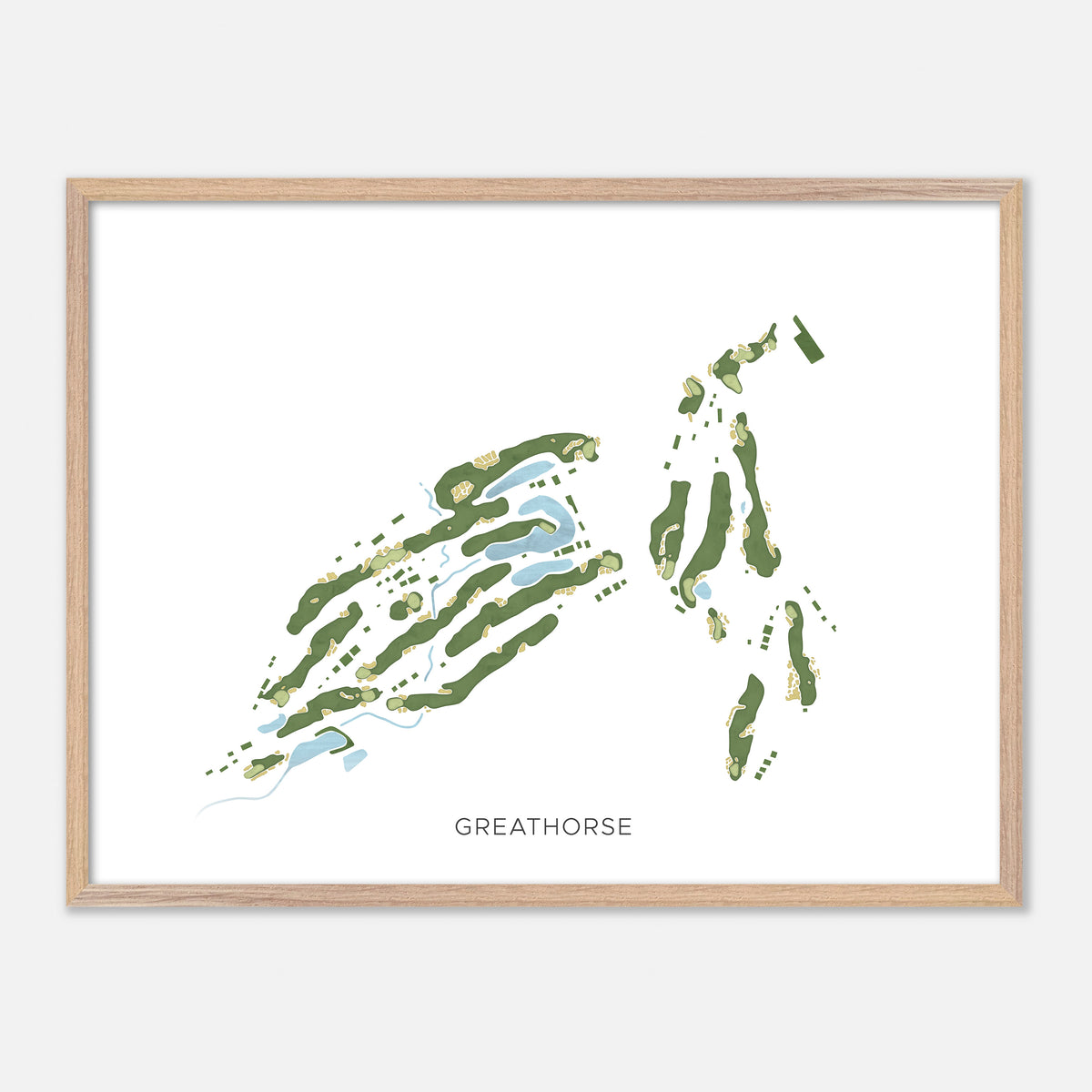 Print of Greathorse Modern Map