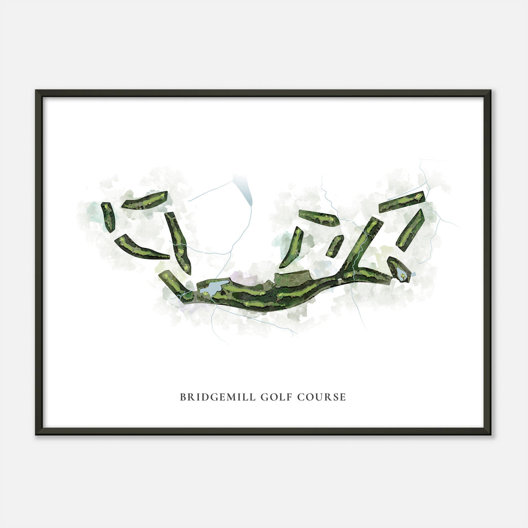 Print of Bridgemill Golf Course Classic Map