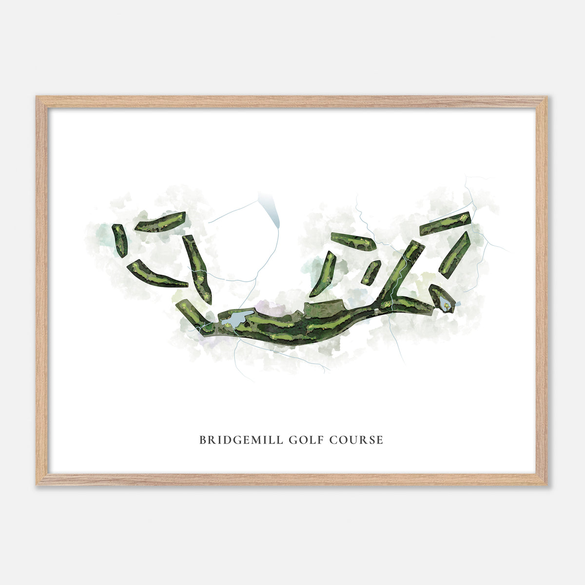 Print of Bridgemill Golf Course Classic Map