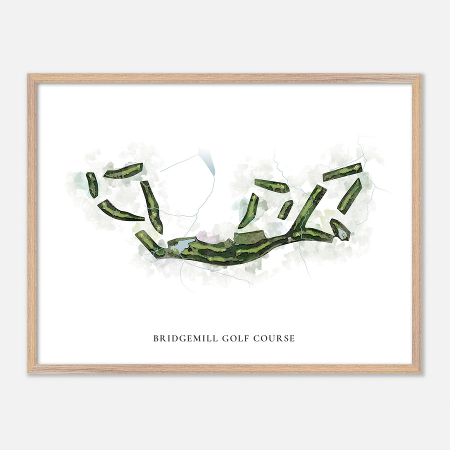 Print of Bridgemill Golf Course Classic Map