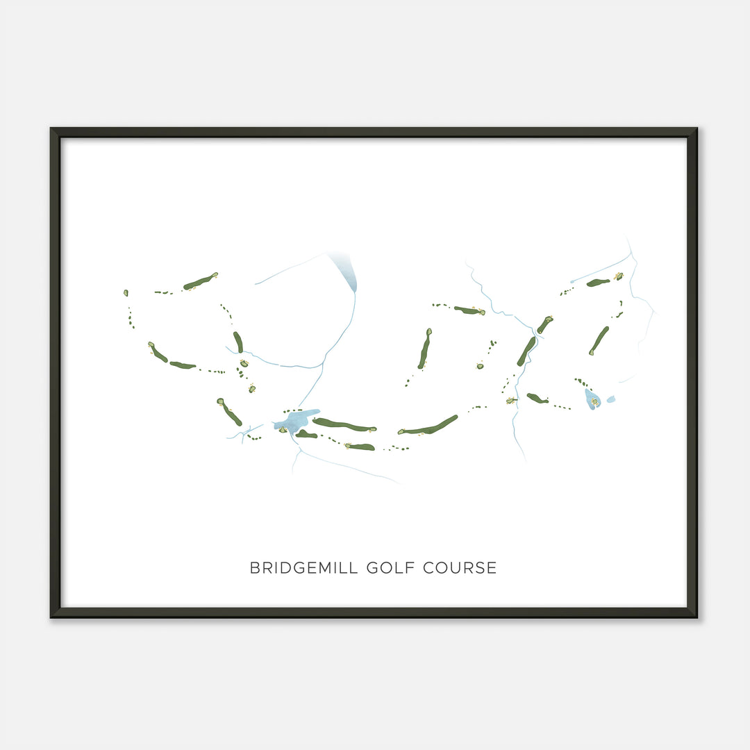 Print of Bridgemill Golf Course Modern Map