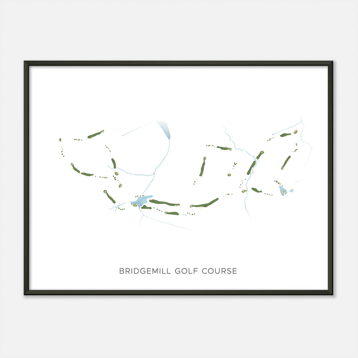 Print of Bridgemill Golf Course Modern Map