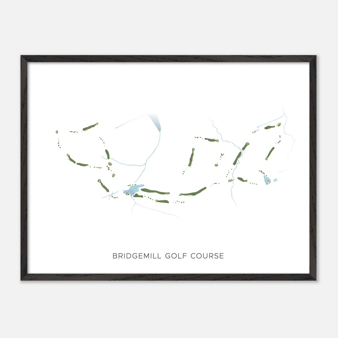 Print of Bridgemill Golf Course Modern Map