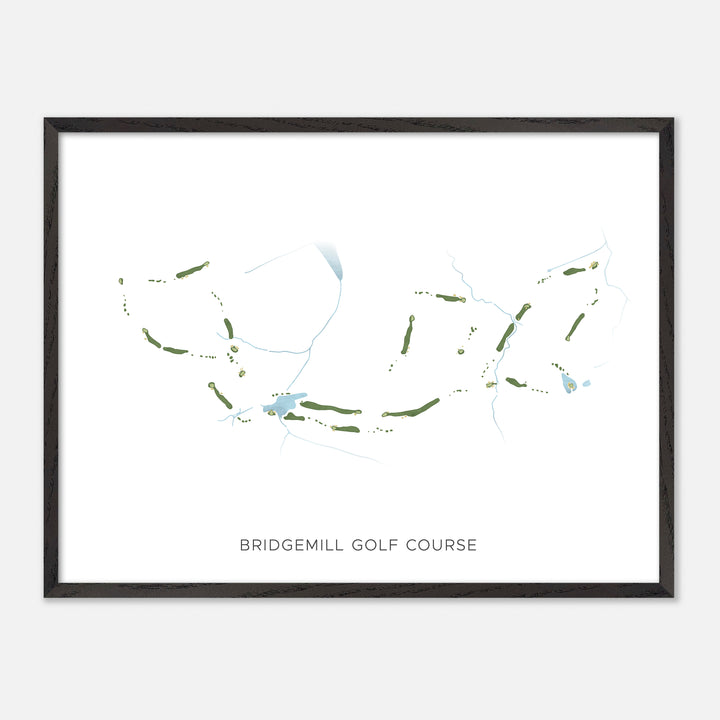 Print of Bridgemill Golf Course Modern Map