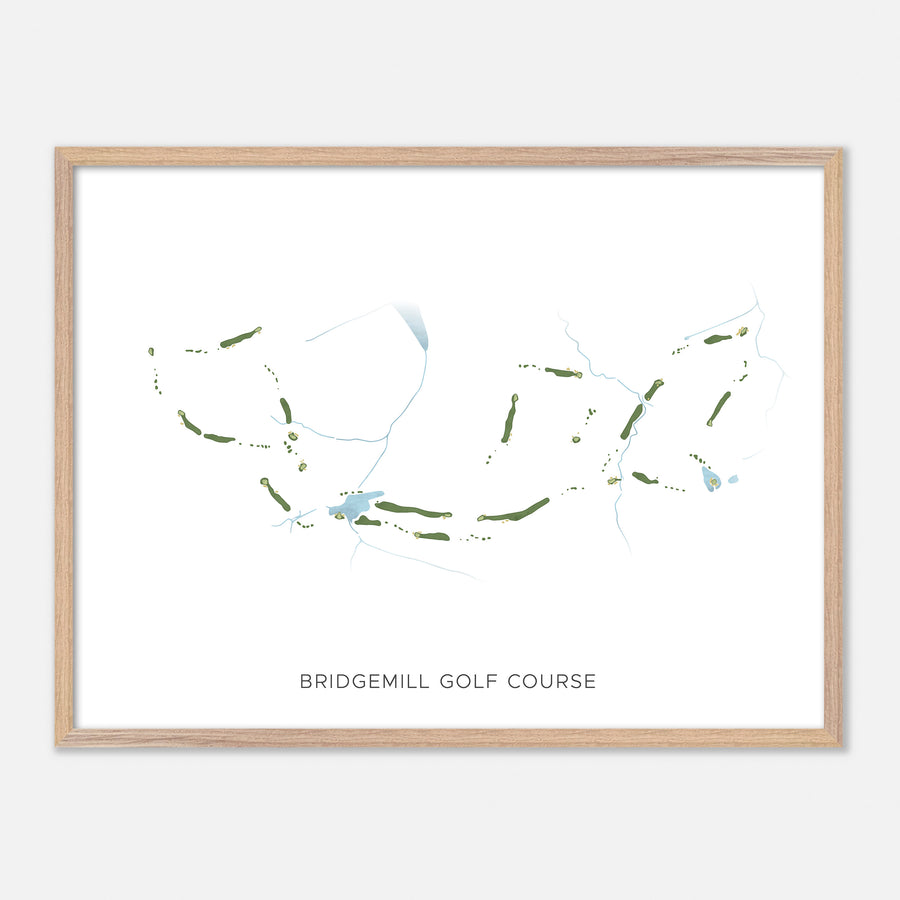 Print of Bridgemill Golf Course Modern Map
