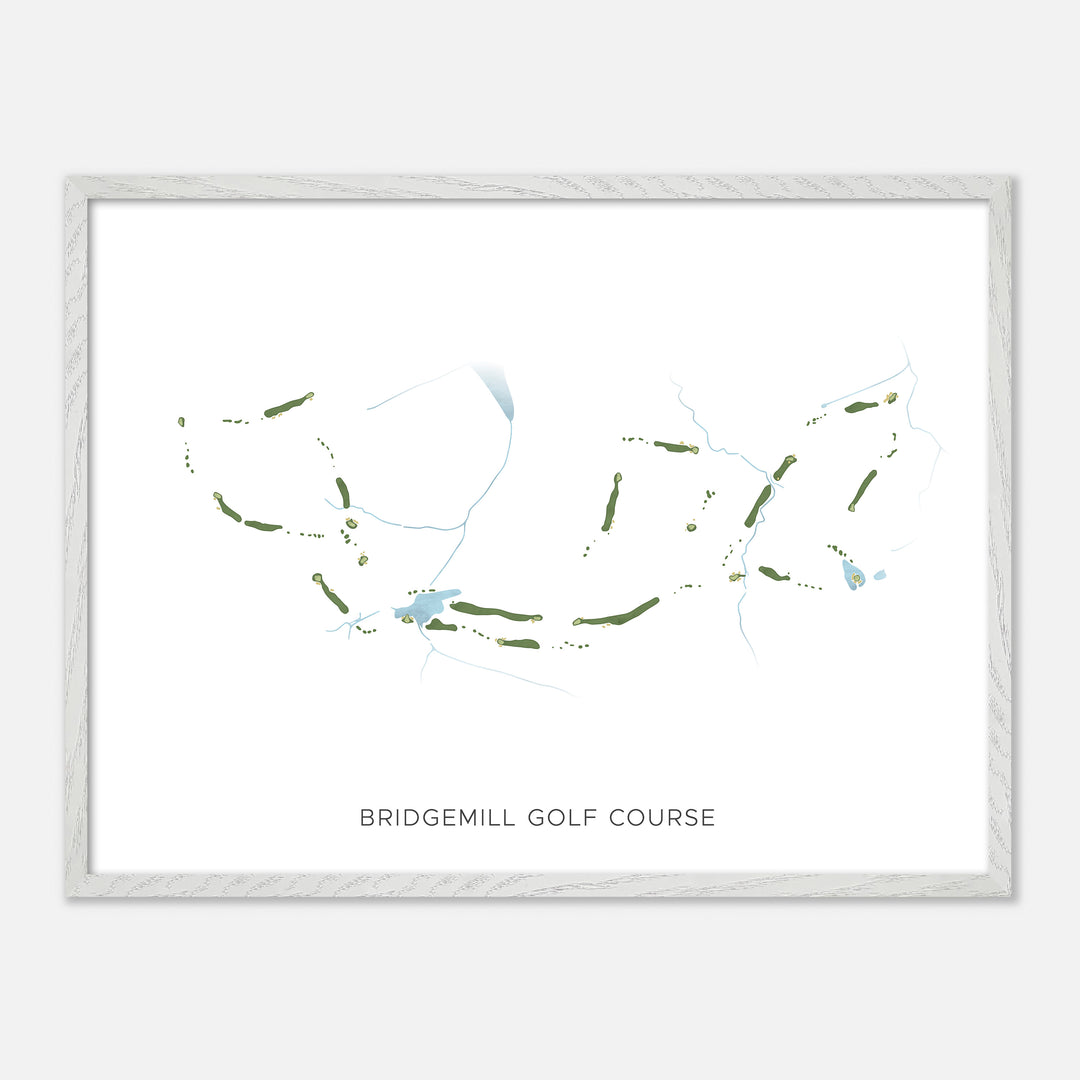 Print of Bridgemill Golf Course Modern Map