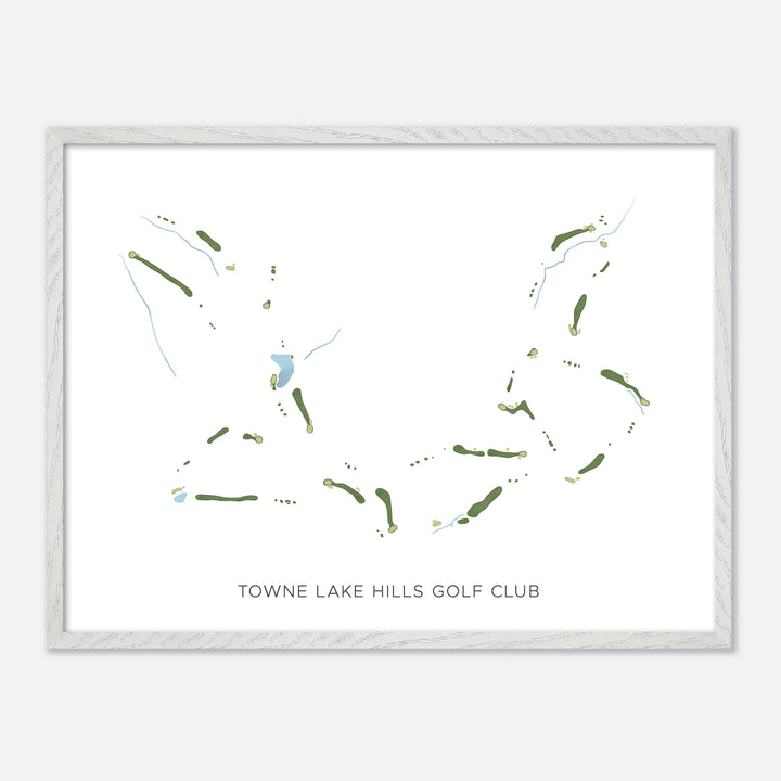 Print of Towne Lake Hills Golf Club Modern Map