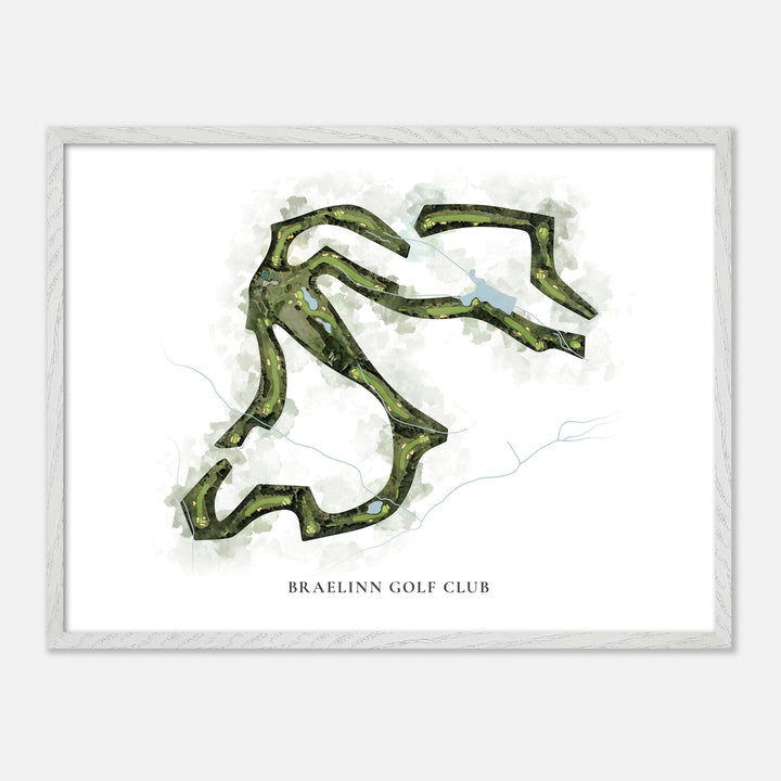 Print of Braelinn Golf Club Classic Map
