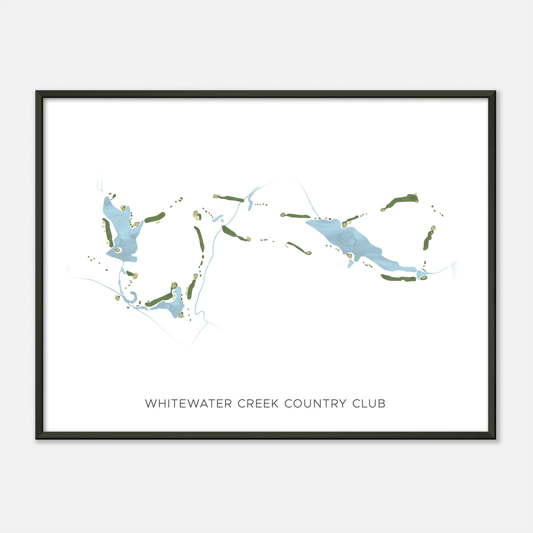 Print of Whitewater Creek Country Club Modern Map